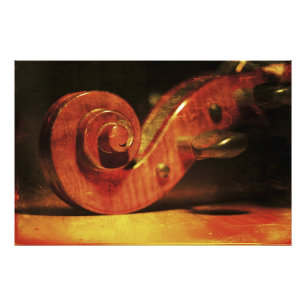 Antiek Cello Foto Afdruk