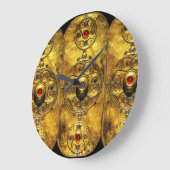 ANTIEK CELTISCHE WARRIUMSCHIELD MET RUBY GEMSTONES GROTE KLOK (Hoek)