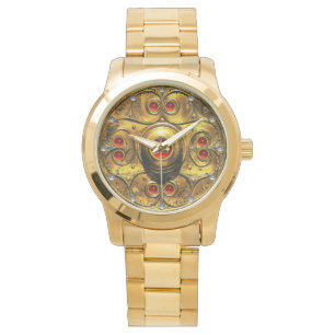 ANTIEK CELTISCHE WARRIUMSCHIELD MET RUBY GEMSTONES HORLOGE