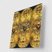 ANTIEK CELTISCHE WARRIUMSCHIELD MET RUBY GEMSTONES VIERKANTE KLOK (Hoek)