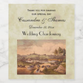 Antiek Centraal Park #1, Onderdruk BG #3 Wijn Etiket (Enkel label)