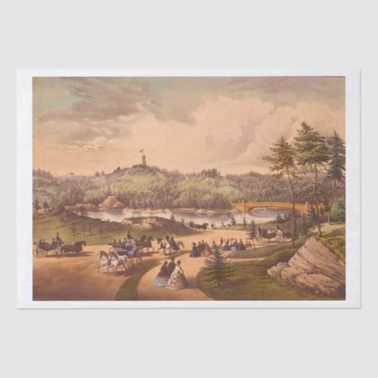 Antiek Central Park #1, Vervuild BG #3 Tissuepapier (Voorkant)