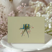 Antiek Charm Parrot 'Save the Date' Uitnodiging