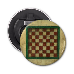 Antiek checkboard van Ethan Harper Button Flesopener