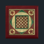 Antiek checkboard van Ethan Harper Cadeaudoosje<br><div class="desc">Een dambord dat ook als kunst dient? Verdubbel het genoegen! Dit antiek bord werd gemaakt door Ethan Harper. Hang hem op je muur of bel een vriend en begin een spelletje met de controleurs!</div>