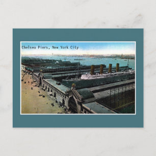  antiek Chelsea Piers New York City Briefkaart