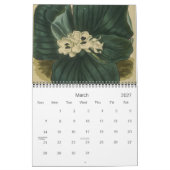 Antiek chemicaliënkalender kalender (Mar 2027)