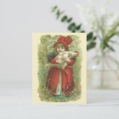 Antiek Chicken Farmer Organic Egg Business PC's Briefkaart (Staand voorkant)