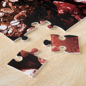 Antiek China Canton restaurant Legpuzzel (Zijkant)