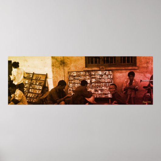 Antiek China Changsha lenen van boeken Poster (Voorkant)