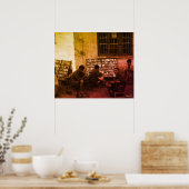 Antiek China Changsha lenen van boeken Poster (Keuken)