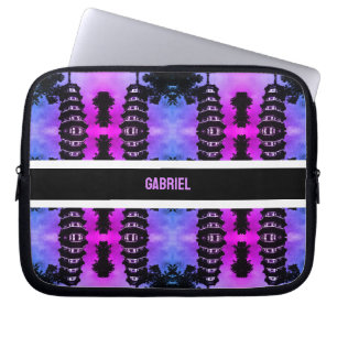 Antiek China Kanton de bloemrijke pagode Laptop Sleeve