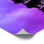 Antiek China Kanton de bloemrijke pagode Poster (Hoek)