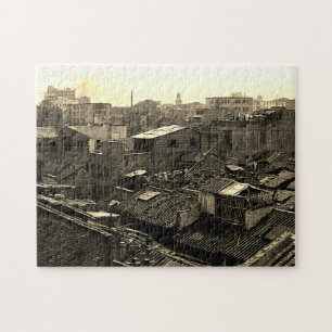 Antiek China Kanton stad Legpuzzel
