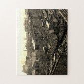 Antiek China Kanton stad Legpuzzel (Verticaal)