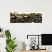 Antiek China Kanton stad Poster (Thuiskantoor)