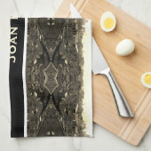 Antiek China Kanton stad Theedoek (Quarter Fold)