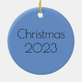 Antiek Chinees blauw en wit Mandala Keramisch Ornament (Achterkant)