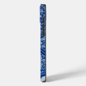 Antiek Chinees Bloemen Kobalt Blauw Patroonnaam Case-Mate iPhone Case (Achterkant / Links)