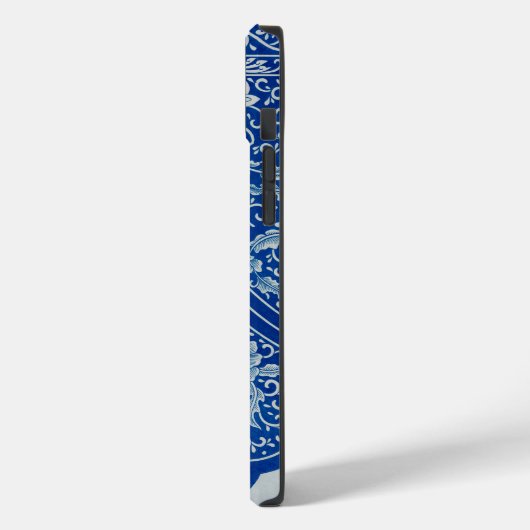 Antiek Chinees Bloemen Kobalt Blauw Patroonnaam Case-Mate iPhone Case (Achterkant / Links)