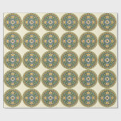 Antiek Chinees Cloisonné-patroon: Jade Groen Cadeaupapier (Vlak)