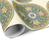 Antiek Chinees Cloisonné-patroon: Jade Groen Cadeaupapier (Rol Hoek)
