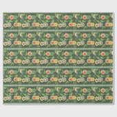 Antiek Chinees Cloisonné-patroon: Jade Groen Cadeaupapier (Vlak)