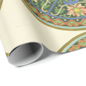 Antiek Chinees Cloisonné-patroon: Jade Groen Cadeaupapier (Rol Hoek)