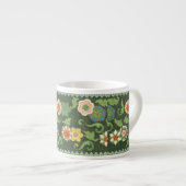 Antiek Chinees Cloisonné-patroon: Jade Groen Espresso Kop (Voorkant rechts)