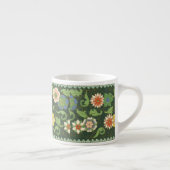 Antiek Chinees Cloisonné-patroon: Jade Groen Espresso Kop (Rechts)