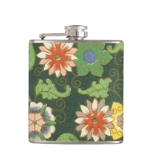 Antiek Chinees Cloisonné-patroon: Jade Groen Heupfles