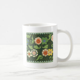 Antiek Chinees Cloisonné-patroon: Jade Groen Koffiemok