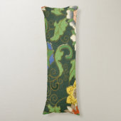 Antiek Chinees Cloisonné-patroon: Jade Groen Lichaamskussen (Voorkant Verticaal)