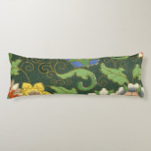 Antiek Chinees Cloisonné-patroon: Jade Groen Lichaamskussen (Voorkant)