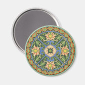 Antiek Chinees Cloisonné-patroon: Jade Groen Magneet (Voorkant / Achterkant)