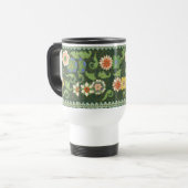 Antiek Chinees Cloisonné-patroon: Jade Groen Reisbeker (Voorkant links)