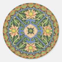 Antiek Chinees Cloisonné-patroon: Jade Groen