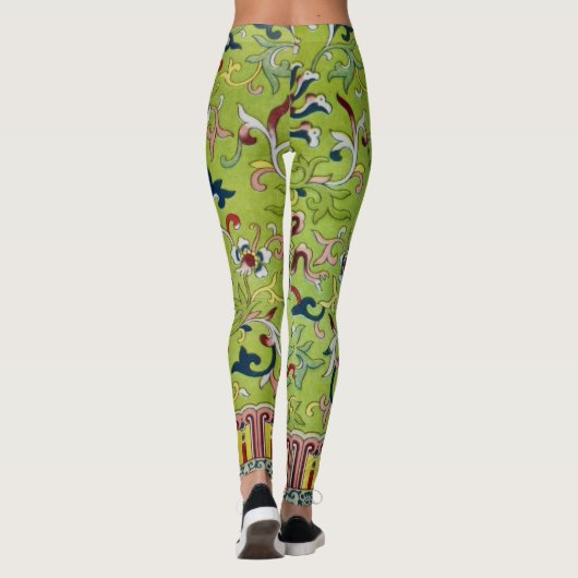 Antiek Chinees design op Leggings (Achterkant)