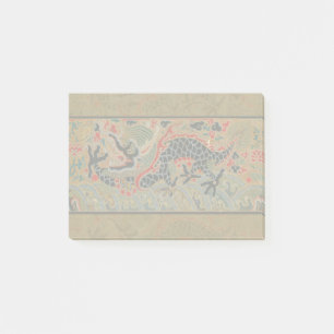 Antiek Chinees Draak Zijde Borduurpatroon Post-it® Notes