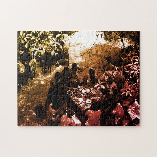Antiek Chinees Kanton restaurant Legpuzzel (Horizontaal)
