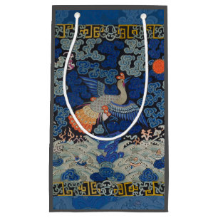 Antiek Chinees Kraanpatroon: Imperiaal Blauw Klein Cadeauzakje