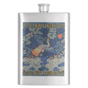 Antiek Chinees Kraanpatroon: Keizerblauw Flacon