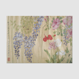 Antiek Chinees Weefselpapier voor Wisteria en Peon Tissuepapier