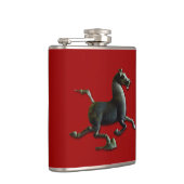 Antiek Chinese Sculptuur Paard Jaar Zodiac Flask Heupfles (Rechts)