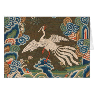 Antiek chinese vogelkunst tapestry phoenix