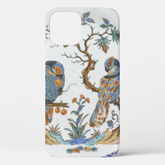 Antiek chinoiserie vogel porselein patroon Case-Mate iPhone case (Achterkant)