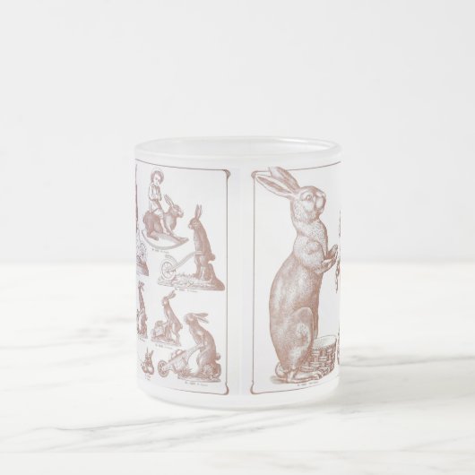 Antiek chocolade Mold Catalog Easter Bunny Mok (Center)