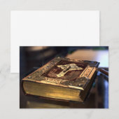 Antiek Christelijke Bijbel Bedankkaart (Voorkant / Achterkant)