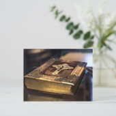 Antiek Christelijke Bijbel Briefkaart (Staand voorkant)