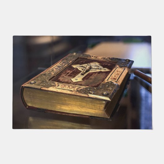 Antiek Christelijke Bijbel Deurmat (Voorkant)